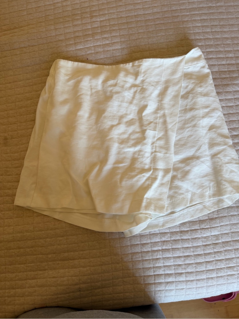 White Zara Women's A-Line Skirt